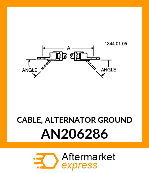 CABLE, ALTERNATOR GROUND AN206286