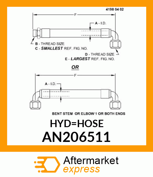 HYDRAULIC HOSE AN206511