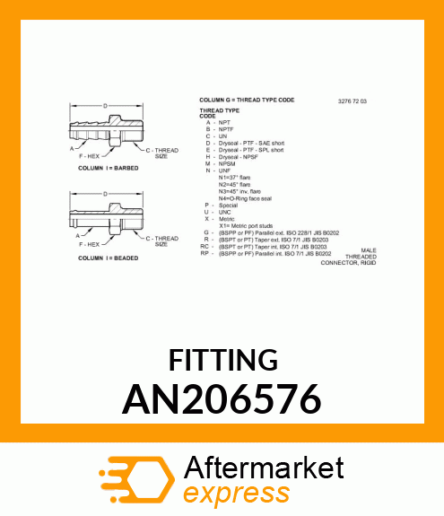 FITTING AN206576