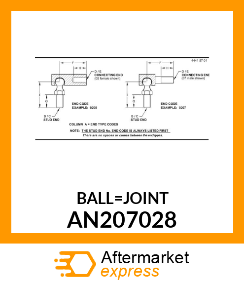 JOINT BALL AN207028