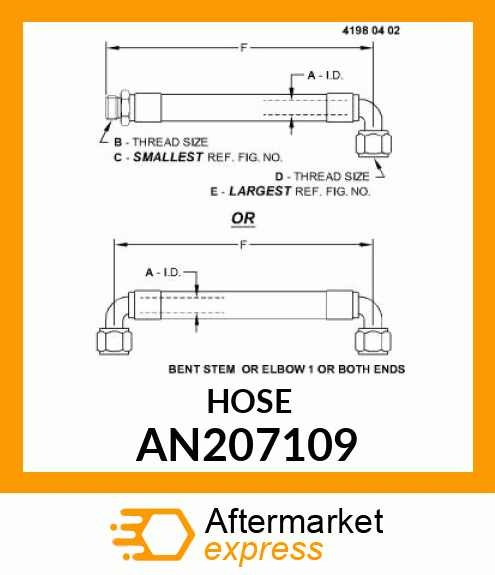 HYDRAULIC HOSE AN207109