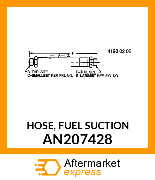 HOSE, FUEL SUCTION AN207428