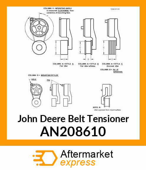 TENSIONER, FAN BELT AN208610