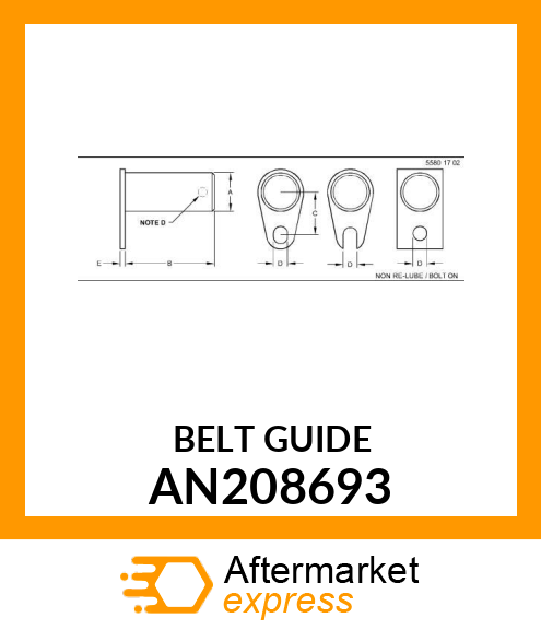 BELT GUIDE AN208693