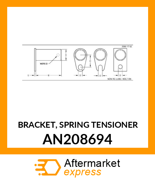 BRACKET, SPRING TENSIONER AN208694