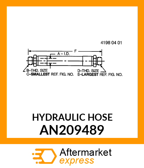 HYDRAULIC HOSE AN209489