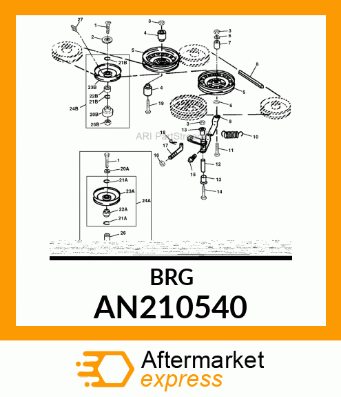 BEARING, BALL AN210540