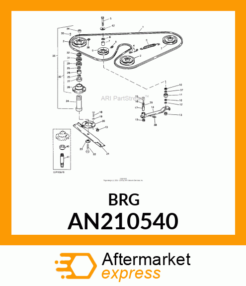 BEARING, BALL AN210540