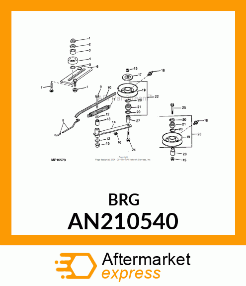 BEARING, BALL AN210540