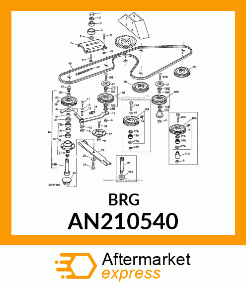 BEARING, BALL AN210540