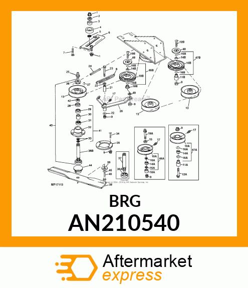 BEARING, BALL AN210540