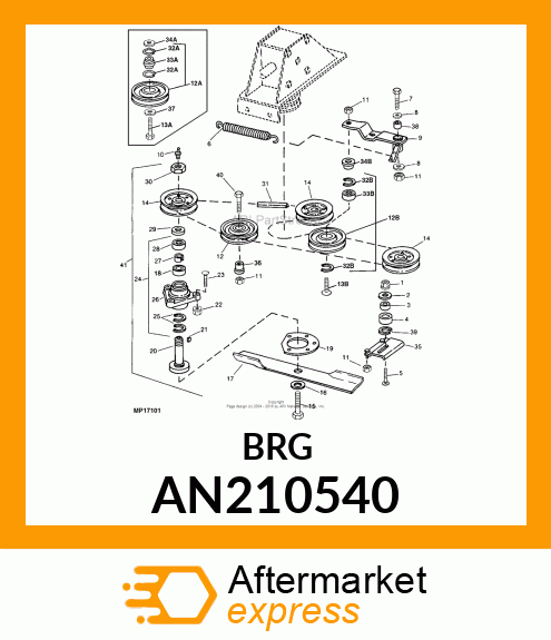 BEARING, BALL AN210540