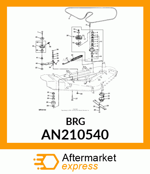 BEARING, BALL AN210540