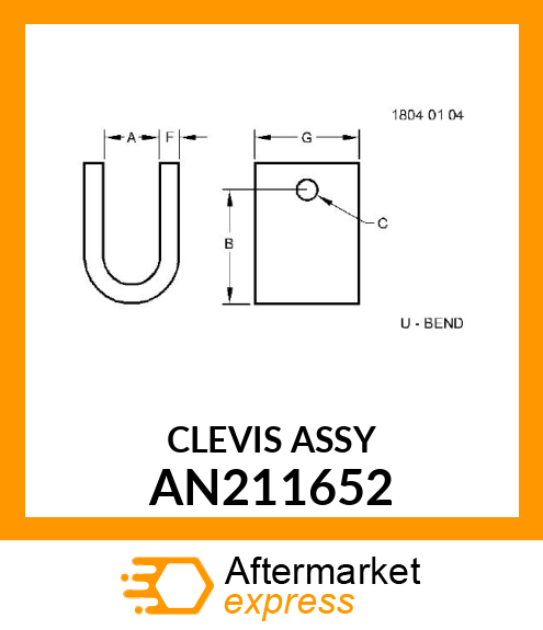 CLEVIS ASSY AN211652