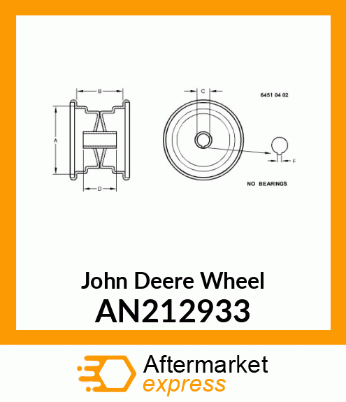 WHEEL ASSY 4 IN. PNEUMATIC AN212933