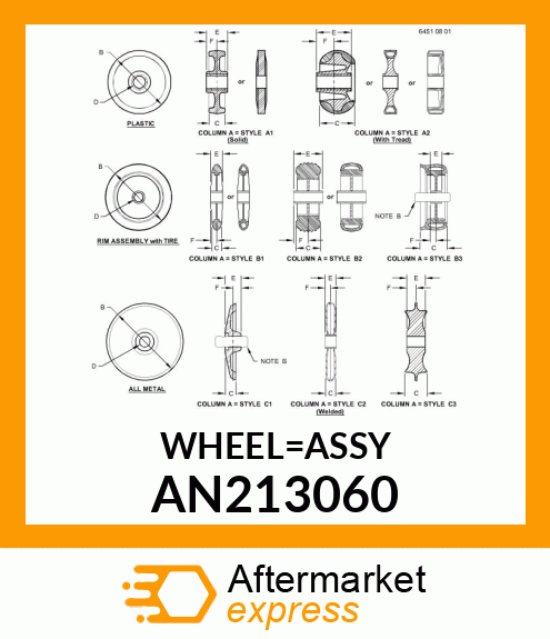 WHEEL ASSY AN213060