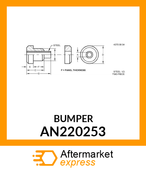 ISOLATOR ASSY ELASTOMERIC AN220253