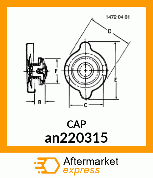 CAP,OIL RESERVIOR an220315