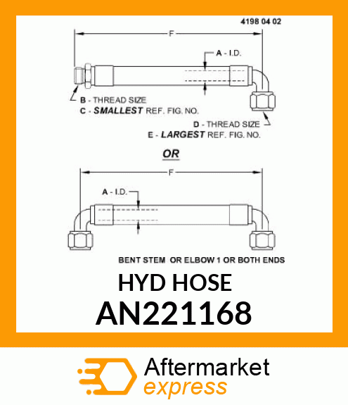 HOSE, HYDRAULIC AN221168