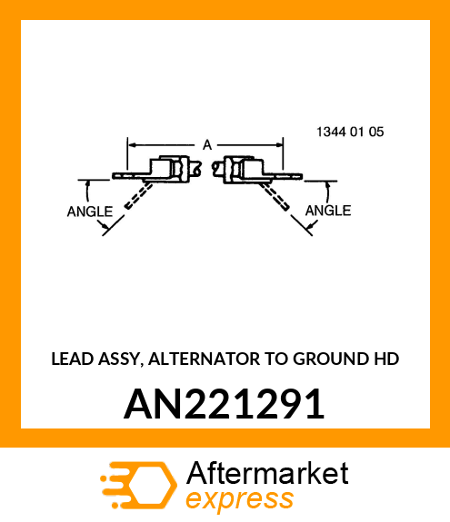 LEAD ASSY, ALTERNATOR TO GROUND HD AN221291