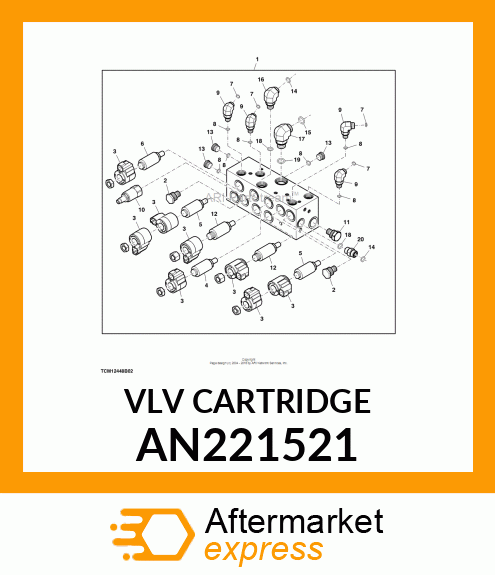 VALVE, CARTRIDGE AN221521