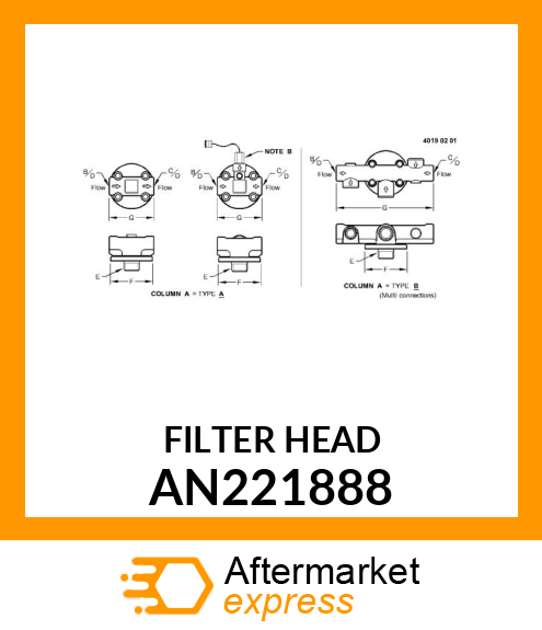 FILTER HEAD AN221888