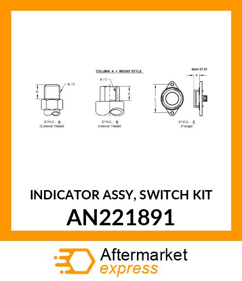 INDICATOR ASSY, SWITCH KIT AN221891