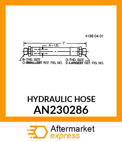 HYDRAULIC HOSE AN230286