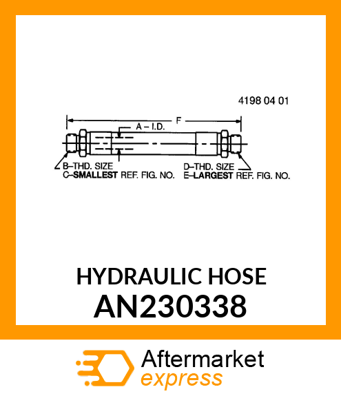 HYDRAULIC HOSE AN230338