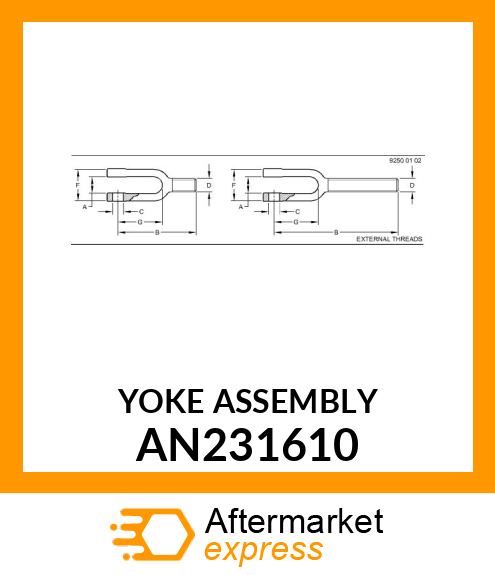 YOKE ASSEMBLY AN231610