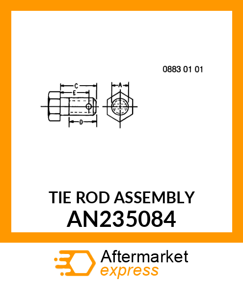 TIE ROD ASSEMBLY AN235084