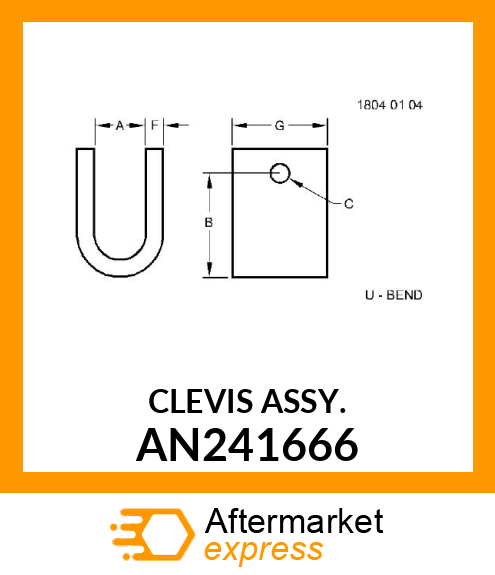 CLEVIS ASSY. AN241666