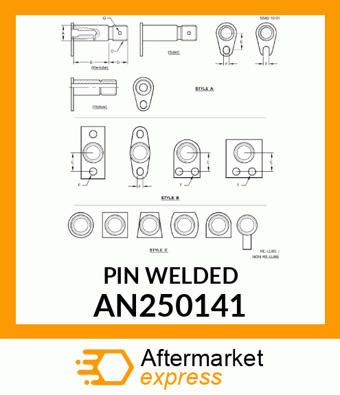 PIN WELDED AN250141
