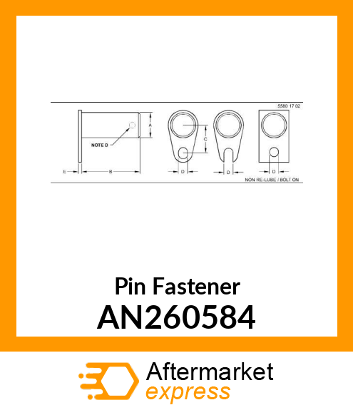 Pin Fastener AN260584