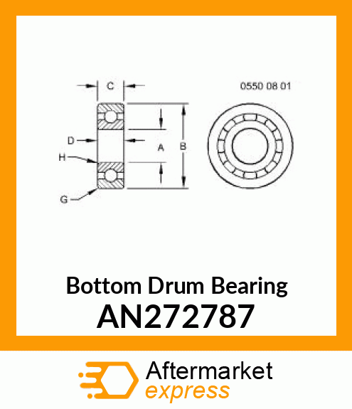 BEARING, SEALED BEARING AN272787