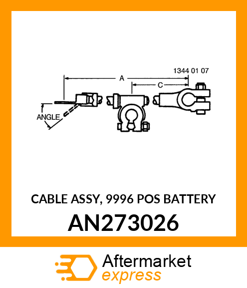 CABLE ASSY, 9996 POS BATTERY AN273026