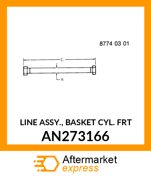 LINE ASSY., BASKET CYL. FRT AN273166