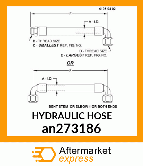 HYDRAULIC HOSE an273186