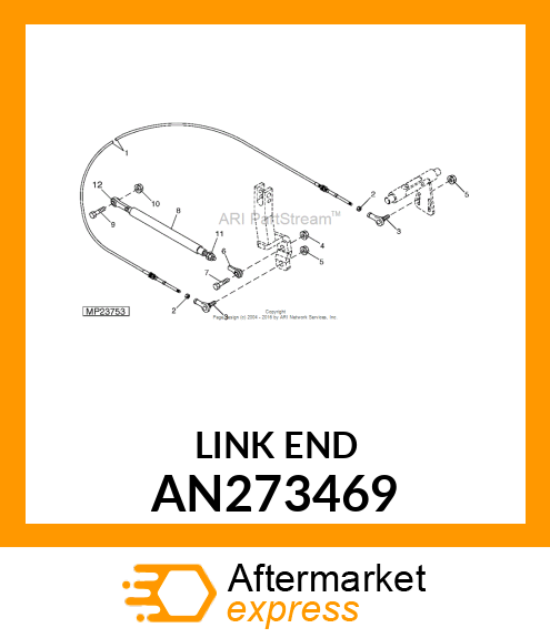 LINK END, ROD END AN273469