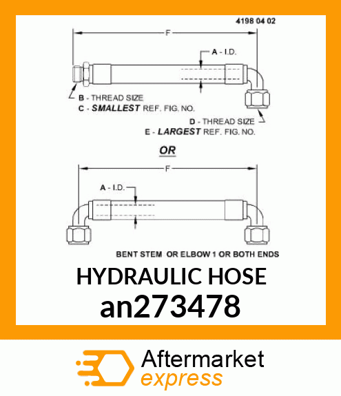 HYDRAULIC HOSE an273478