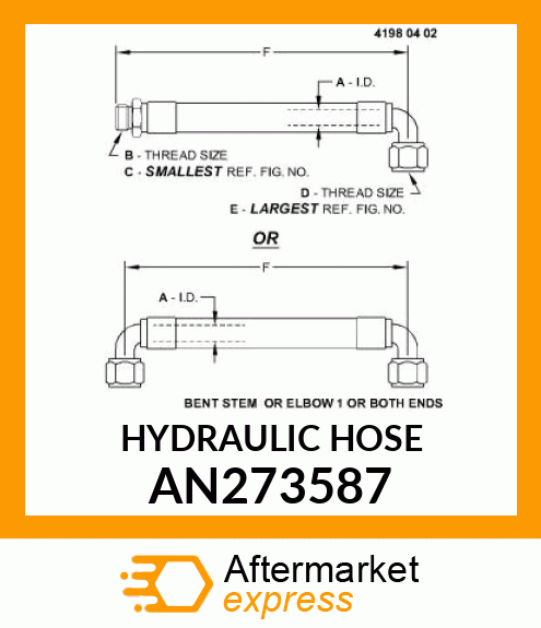 HYDRAULIC HOSE AN273587