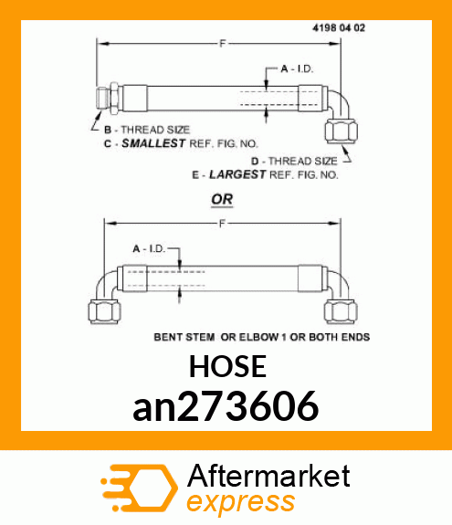 HYDRAULIC HOSE an273606