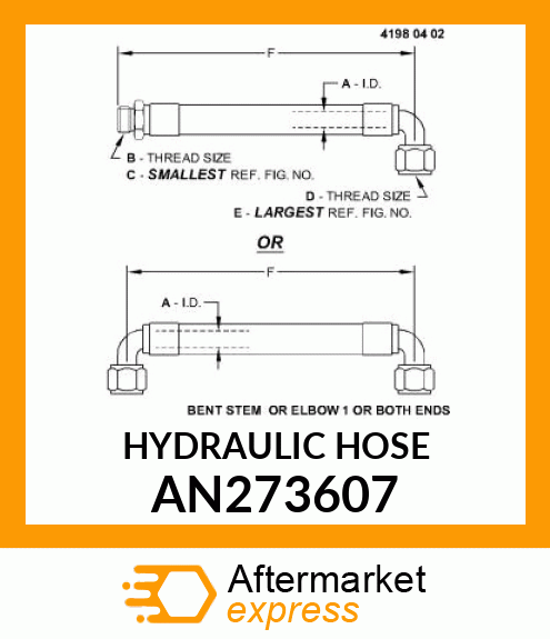 HYDRAULIC HOSE AN273607