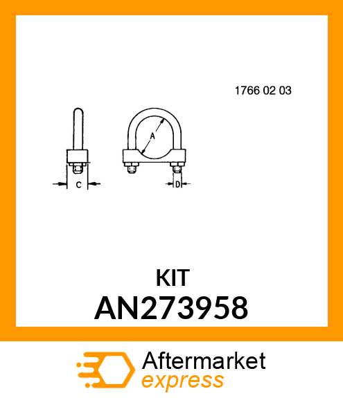 CLAMP, ASSEMBLY (MUFFLER) AN273958