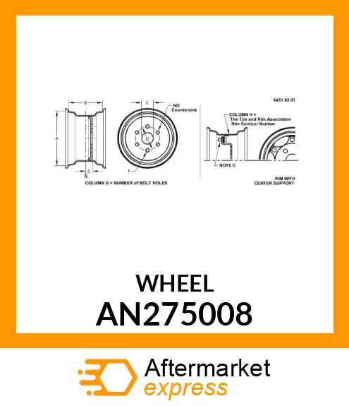 Wheel AN275008