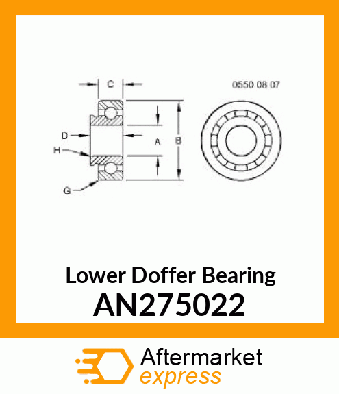 BEARING AN275022