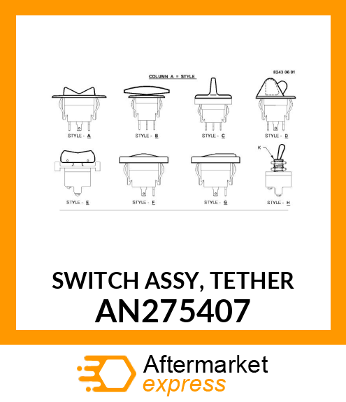 SWITCH ASSY, TETHER AN275407