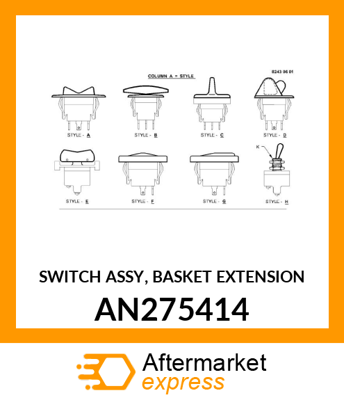 SWITCH ASSY, BASKET EXTENSION AN275414