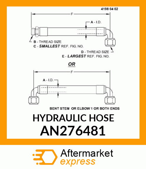 HYDRAULIC HOSE AN276481