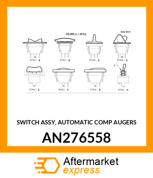 SWITCH ASSY, AUTOMATIC COMP AUGERS AN276558